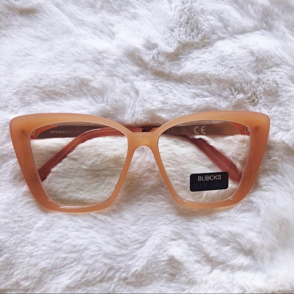 Chels Clear Pink Computer Blue Light Glasses